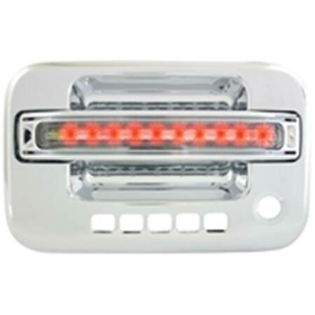 IPCW Ford F150- F250 Ld 2004 - 2008 Led Door Handle- Front- Chrome Red Led- Clear Lens 2Ps. Per Set FLR04CF1